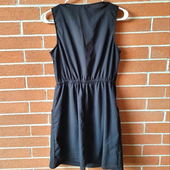 ⚡2/$20⚡M Business Casual Tie Waist Sleeveless Collared Dress - B Bop - Picture 3 of 8